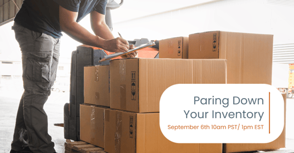 Inventory management - worker doing inventory checks