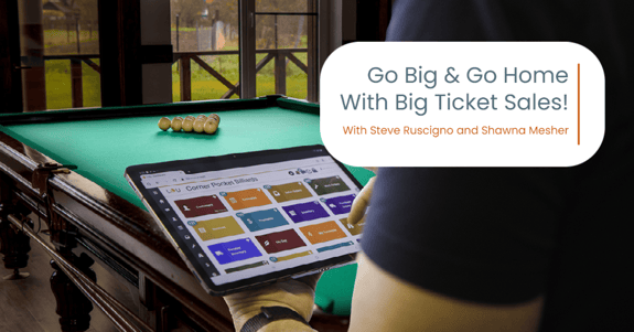 Go Big and Go Home with Big Ticket Sales... LOU being used to create a dynamic kit for a billiards table