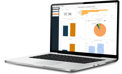 LOU Analytics for Business management on laptop