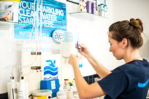 Pool & Spa Employing Testing pool water