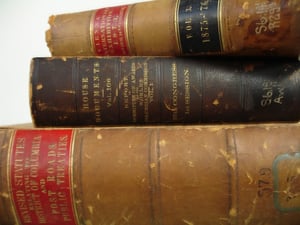 A stack of books.