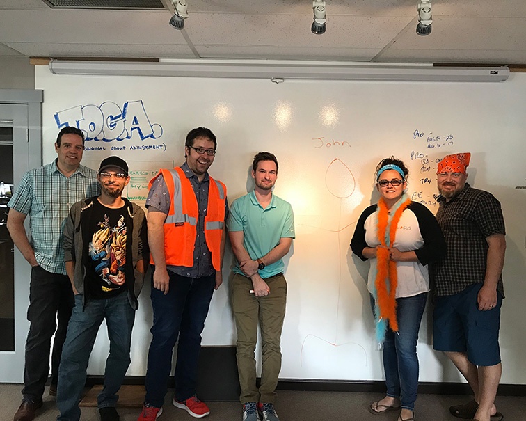 Evosus Spirit Week 2018 - Aqua Orange Day