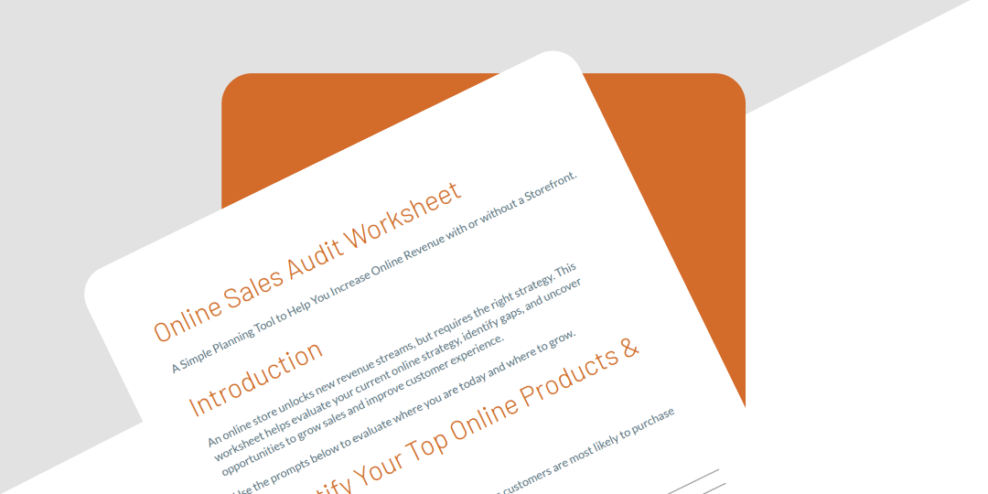 Trainings and Guides- Online Sales Audit Worksheet